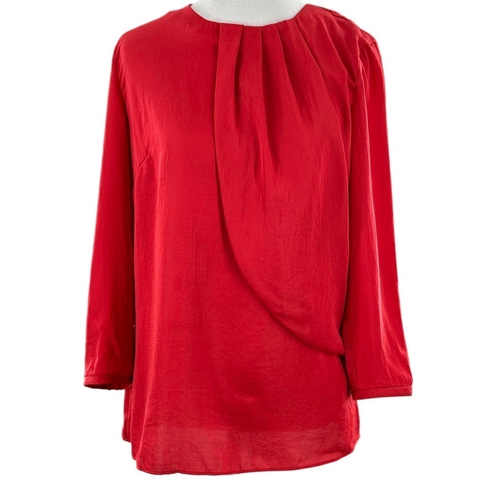 Brand Armani exchange womens top size S/P red statement flowy old money